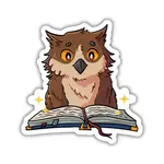 Kingdom of Threads Sticker - Owlbear Reading