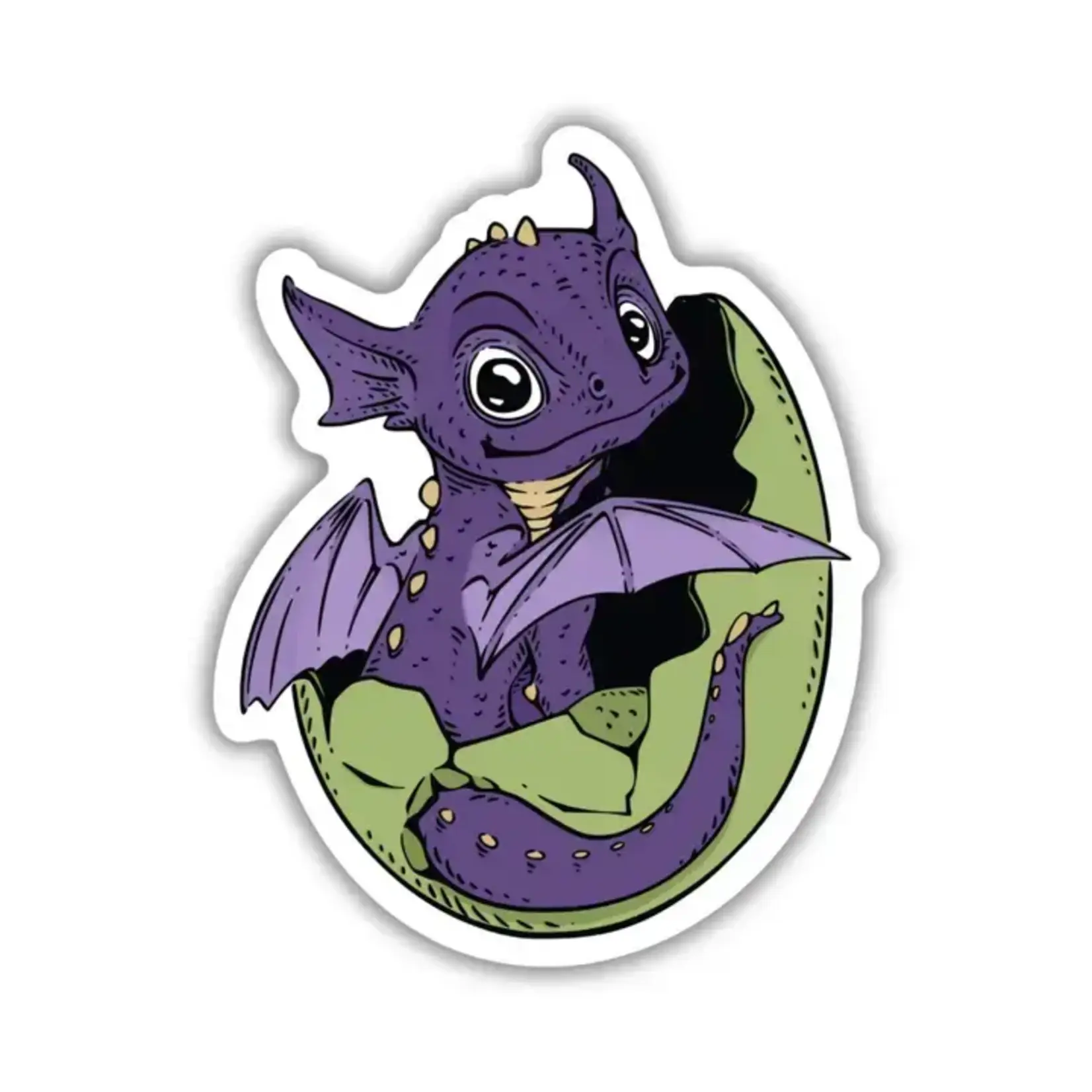 Kingdom of Threads Sticker - Purple Hatching Baby Dragon