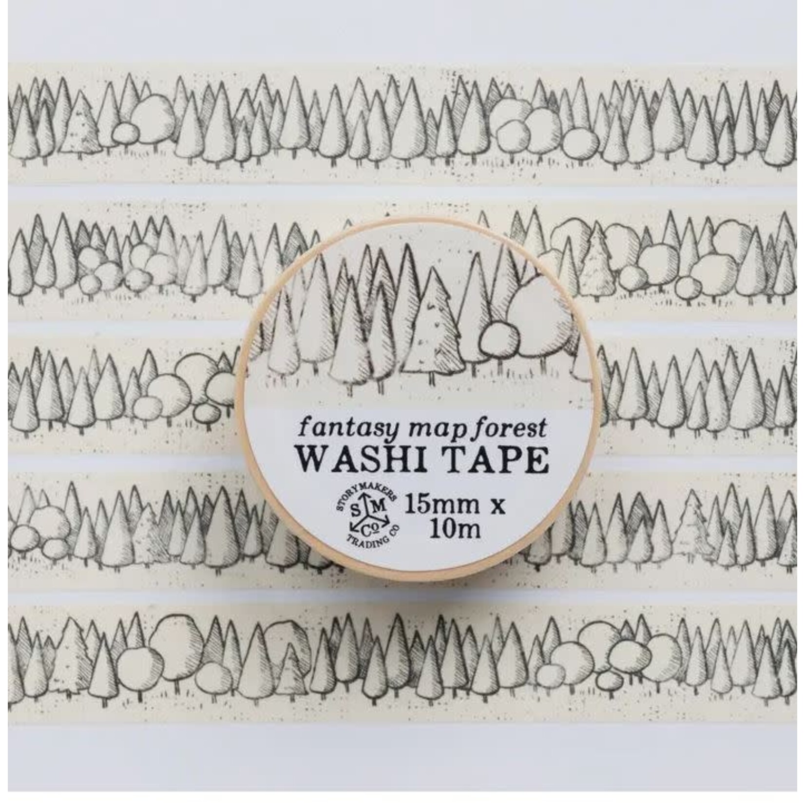 Kingdom of Threads Washi Tape - Mapmaker Series - Fantasy Forest