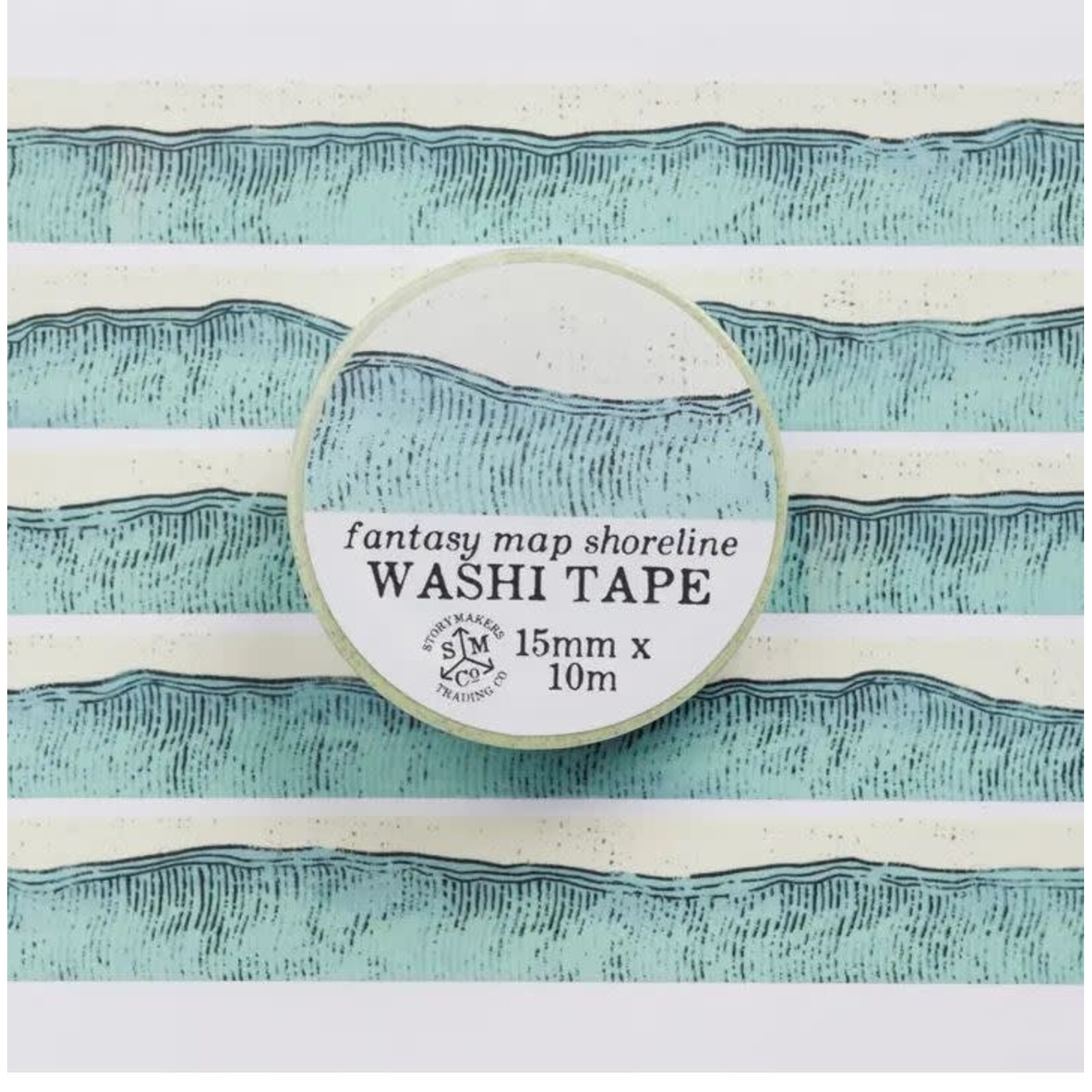 Kingdom of Threads Washi Tape - Mapmaker Series - Fantasy Shoreline