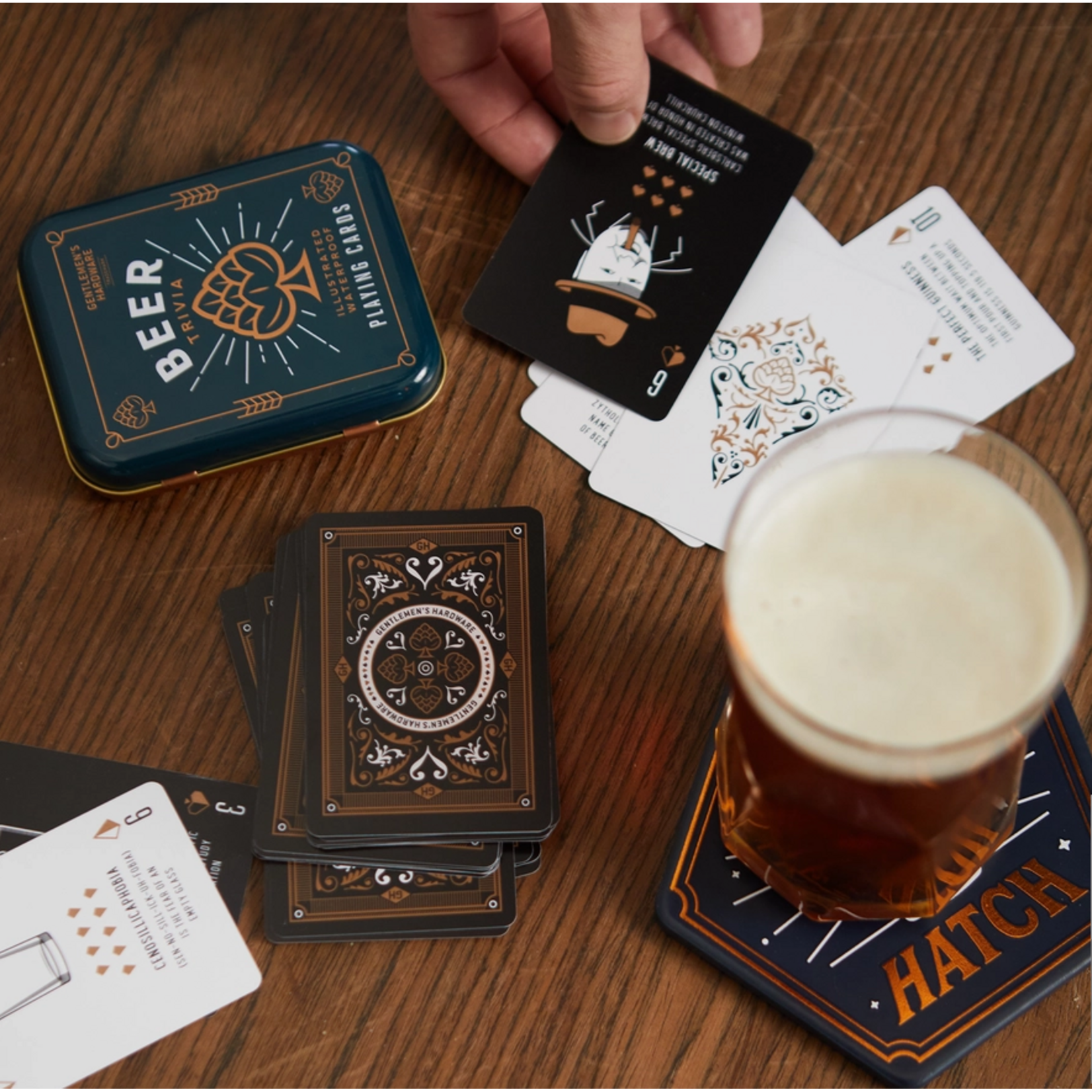 Gentlemen's Hardware Playing Cards - Beer Triva