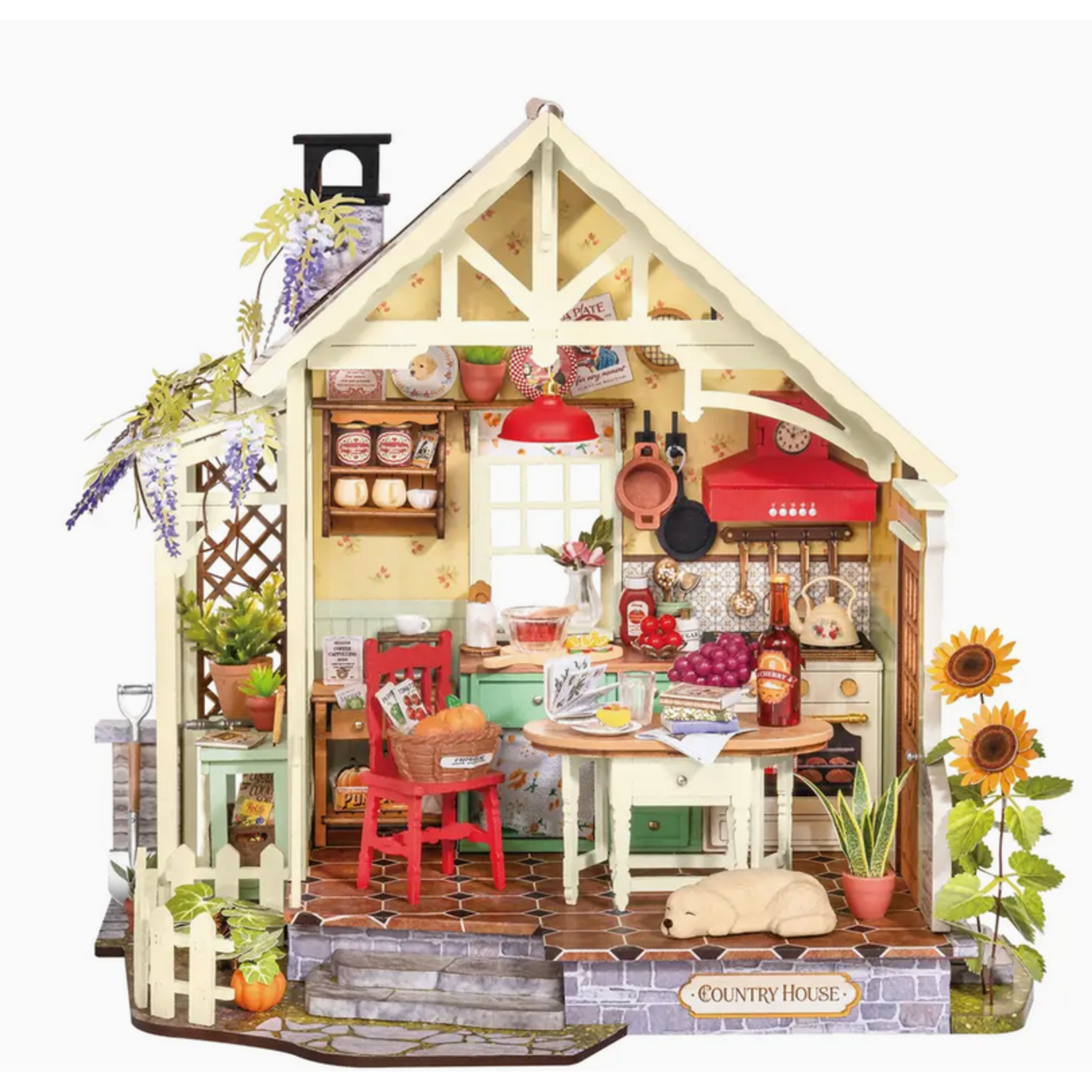 Miniature House Kit - Sunlit Farmhouse Kitchen