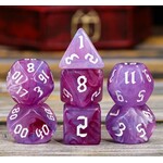 HD Blend Dice: Violet Swirls | 7 Die Polyhedral Set