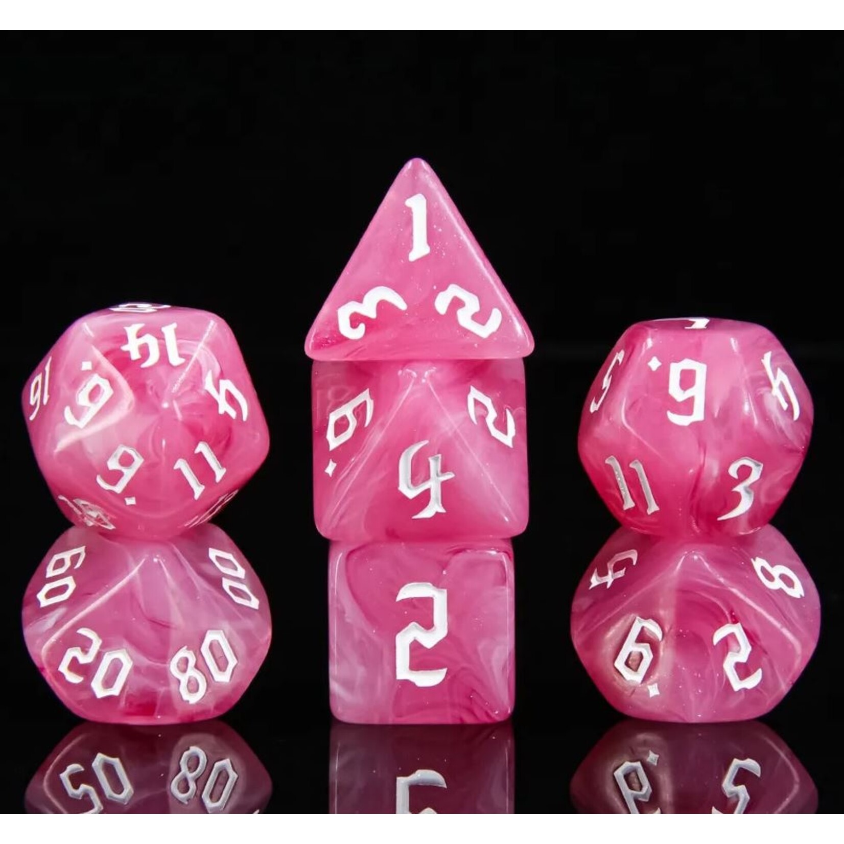 HD Blend Dice: Bauhinia | 7 Die Polyhedral Set