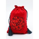 Dice Bag - Red D20