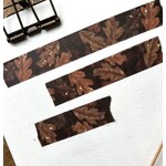 The Creeping Moon Washi Tape - Autumn Oak Leaves - 15 mm