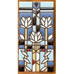Carly Quinn Designs Art Tile - Frank Lloyd Wright - Waterlilies - 3x6