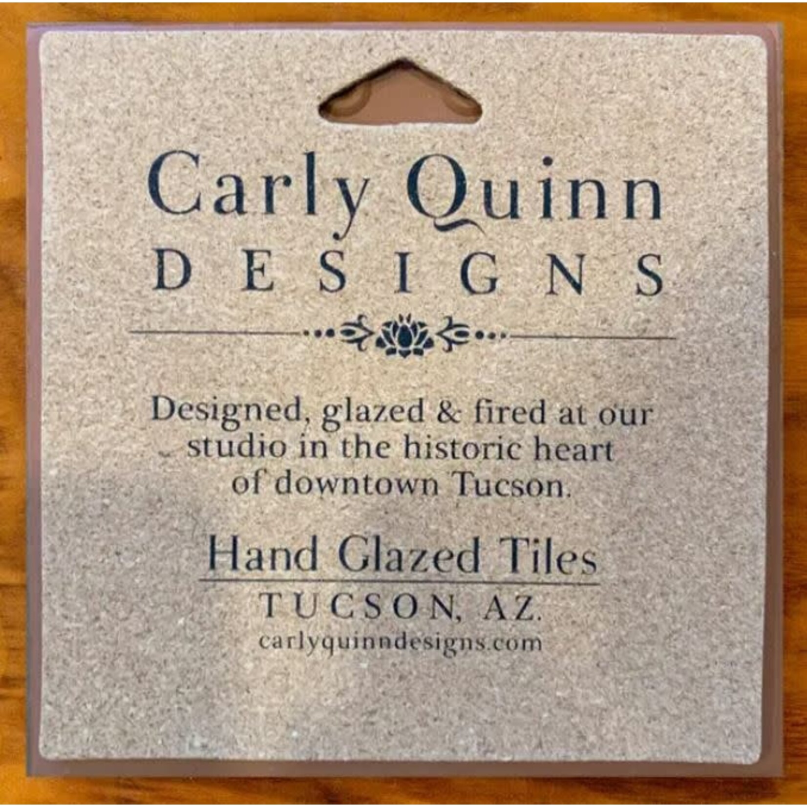 Carly Quinn Designs Art Tile - Frank Lloyd Wright - Waterlilies - 6x6