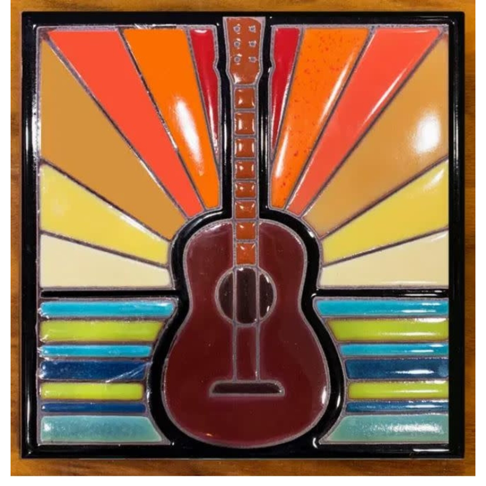 Carly Quinn Designs Art Tile - Guitar
