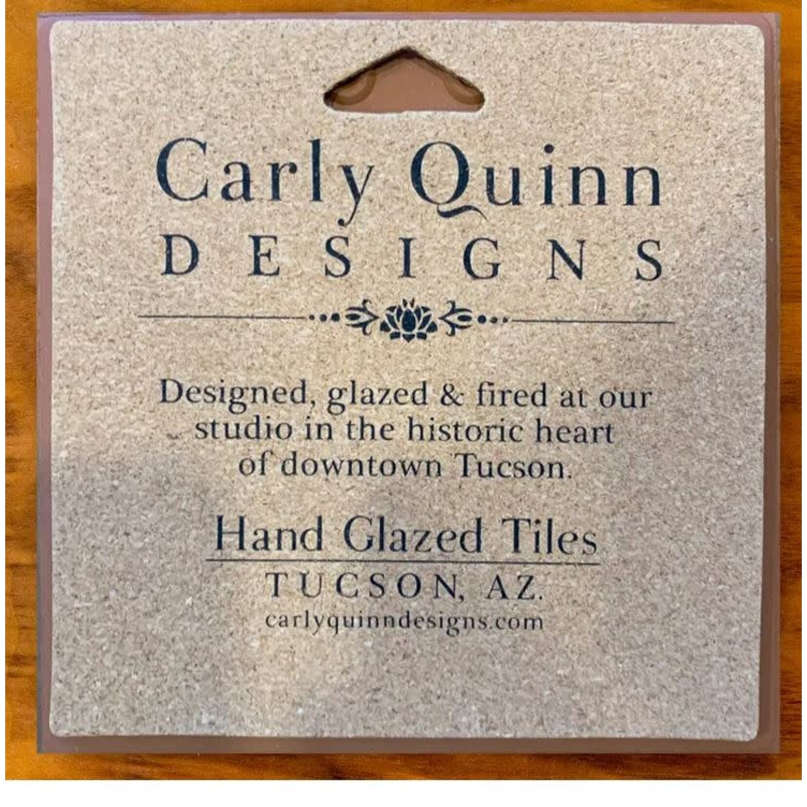 Carly Quinn Designs Art Tile - Monarch with Milkweed - Green Background