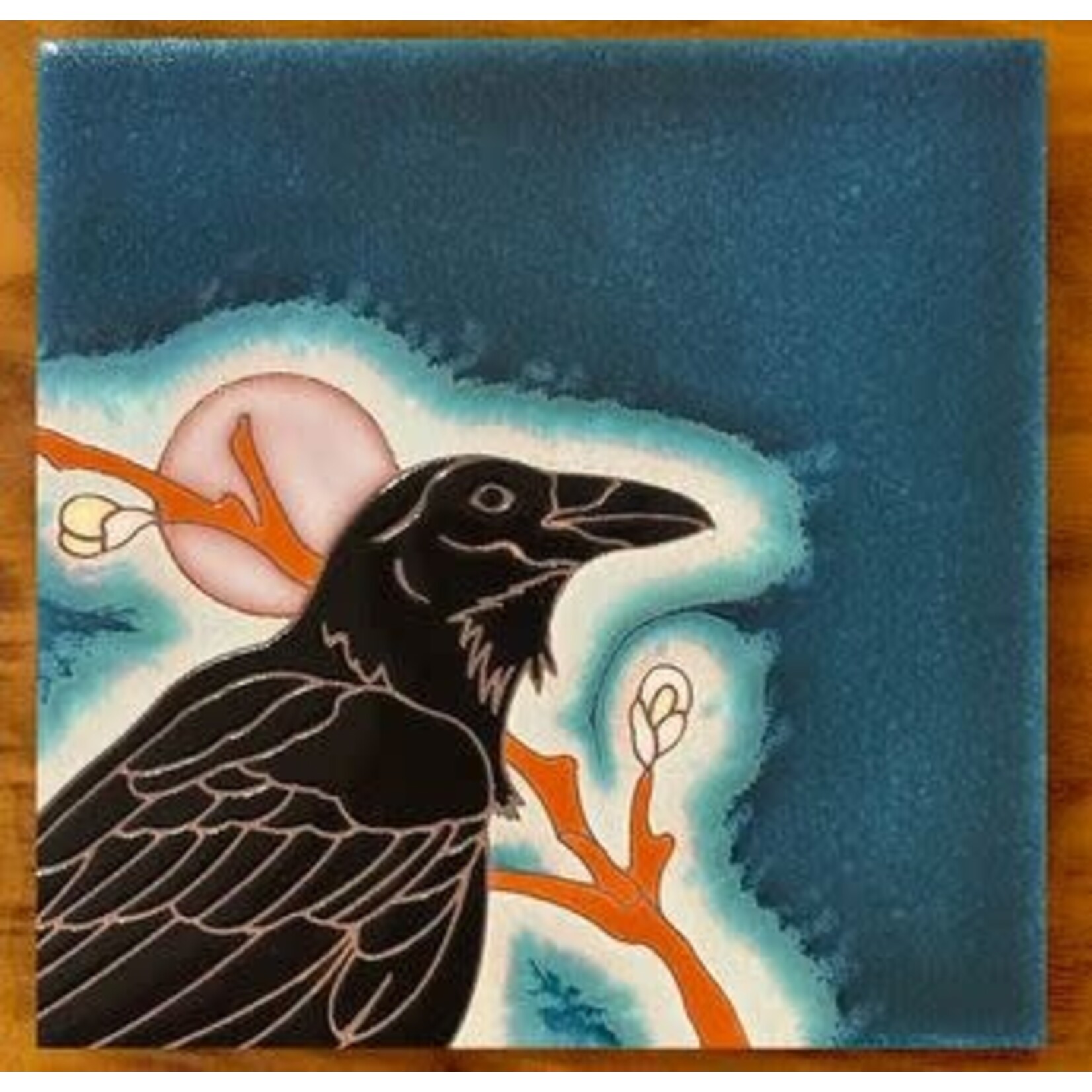 Carly Quinn Designs Art Tile - Raven