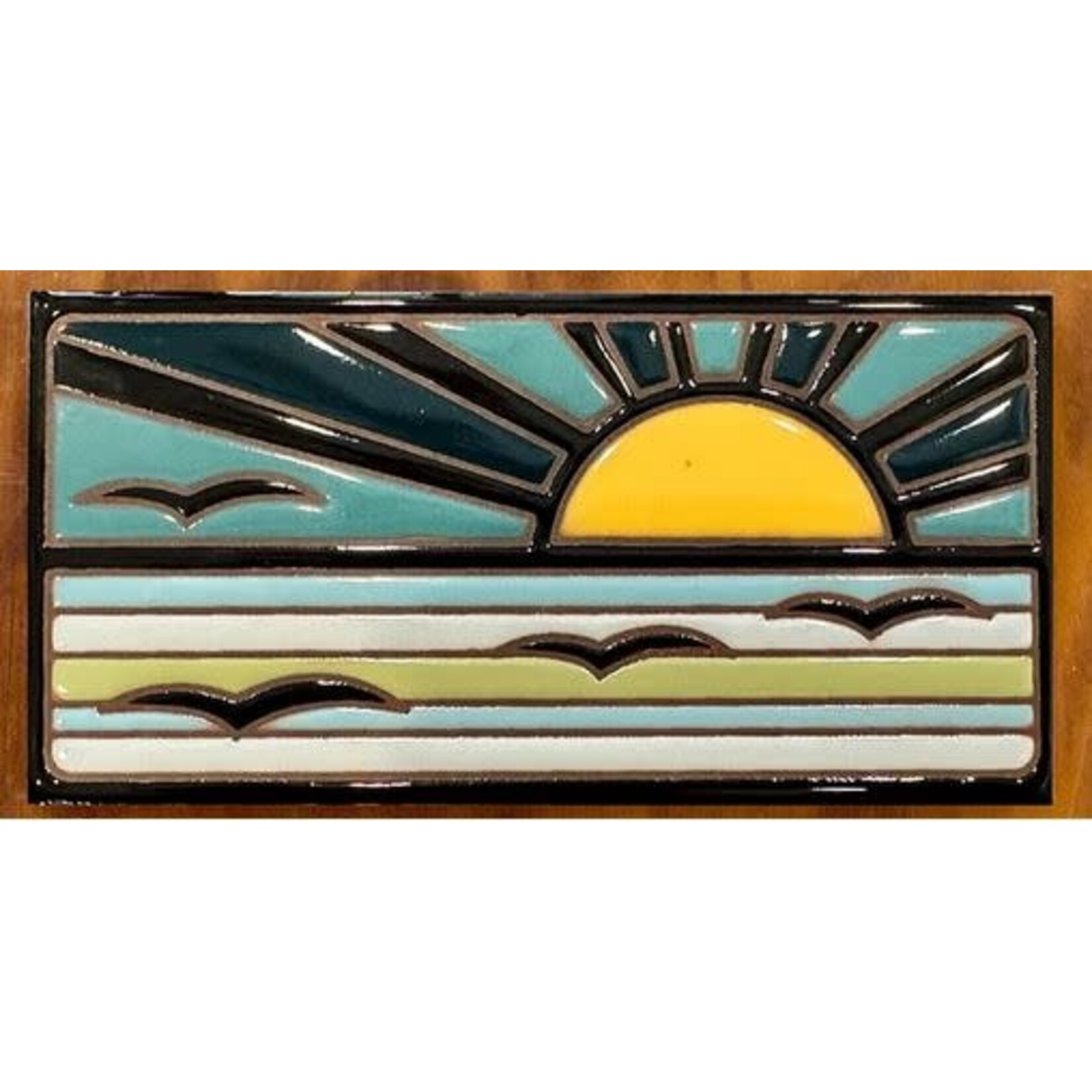 Carly Quinn Designs Art Tile - Retro Ocean