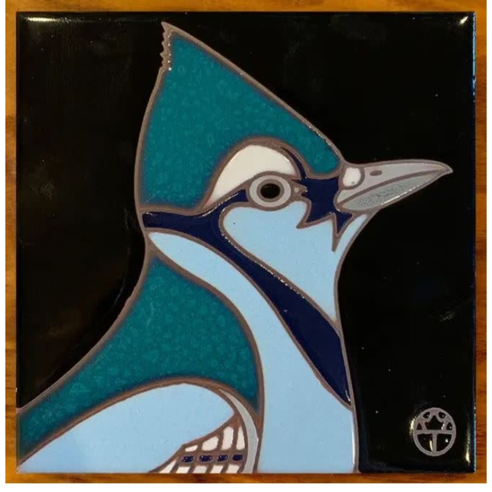 Carly Quinn Designs Art Tile - Wil Taylor - Bluejay