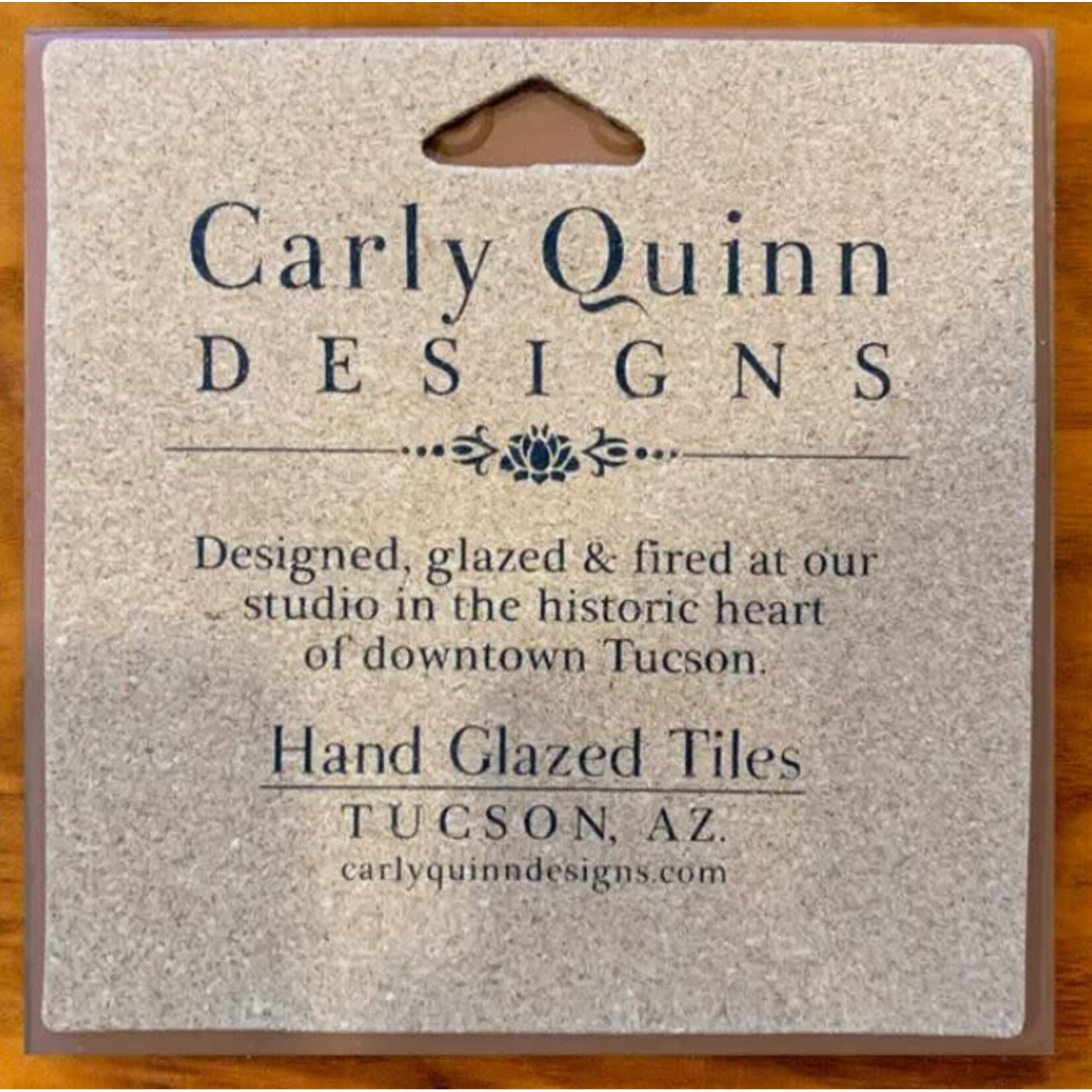 Carly Quinn Designs Art Tile - Wil Taylor - Cholla Cactus Flower