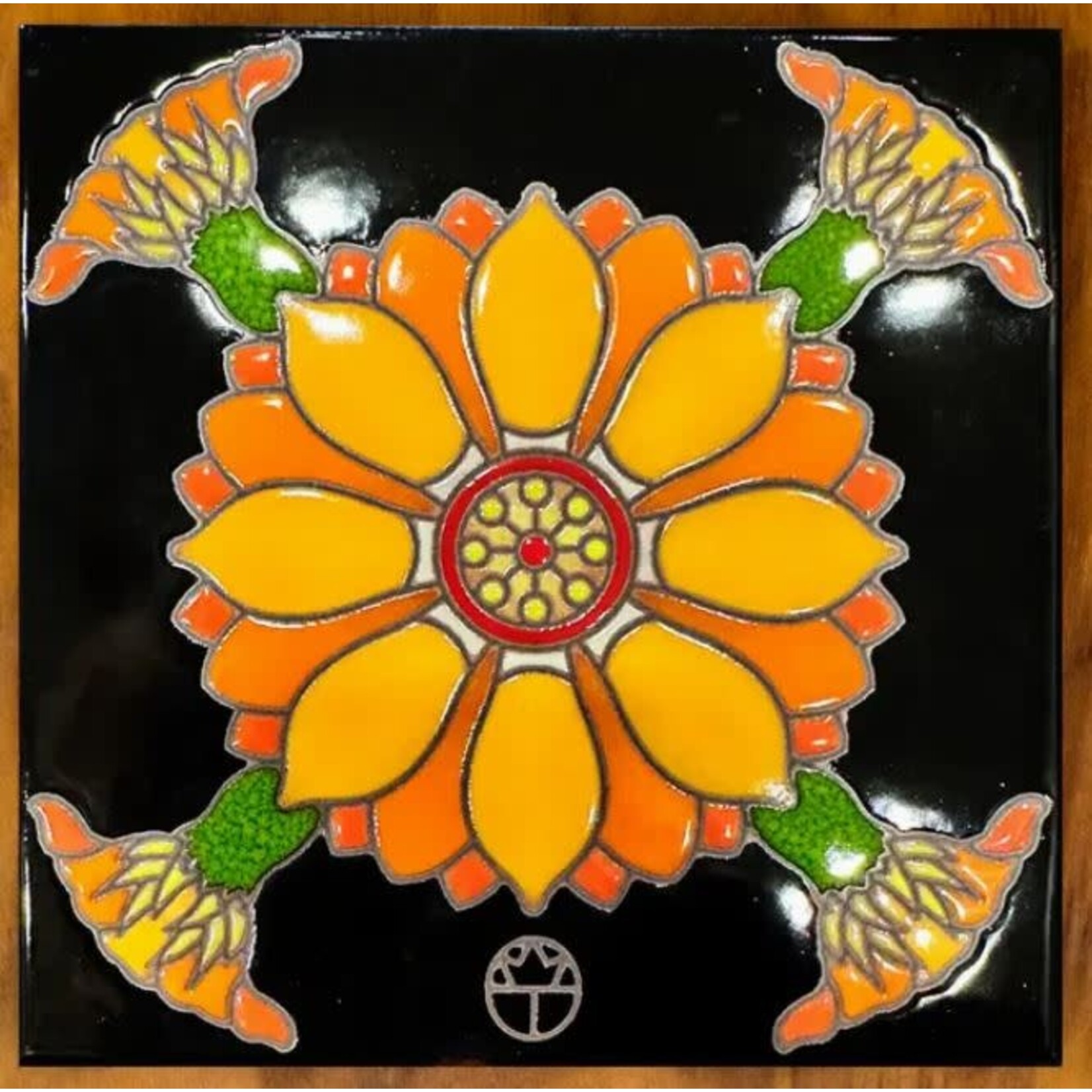 Carly Quinn Designs Art Tile - Wil Taylor - Hedgehog Cactus
