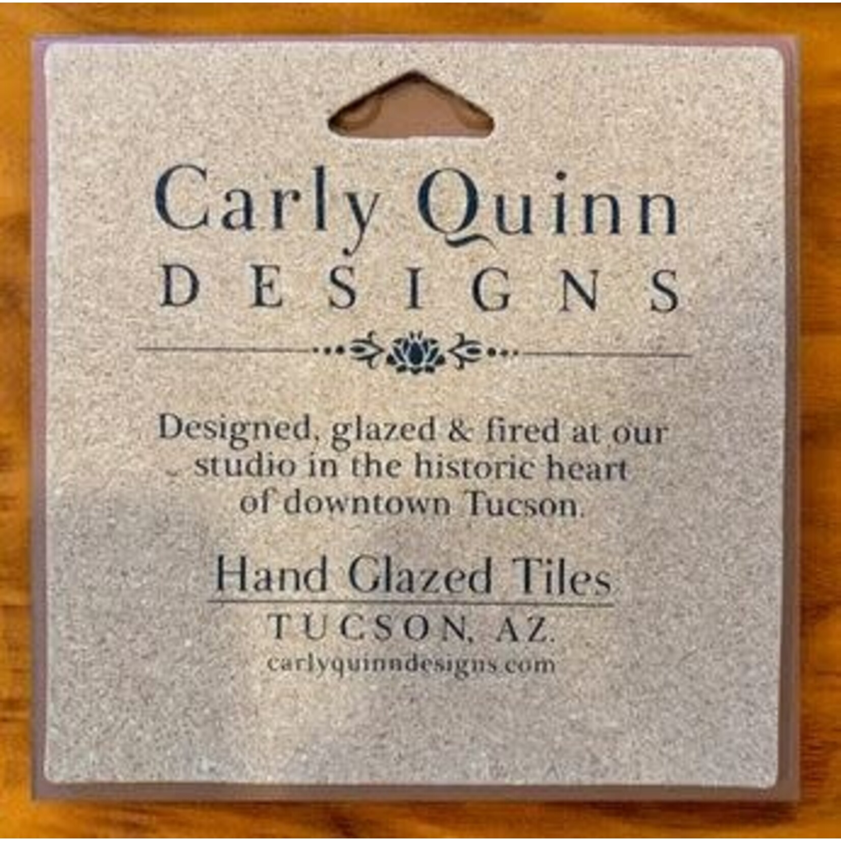 Carly Quinn Designs Art Tile - Wil Taylor - Hedgehog Cactus
