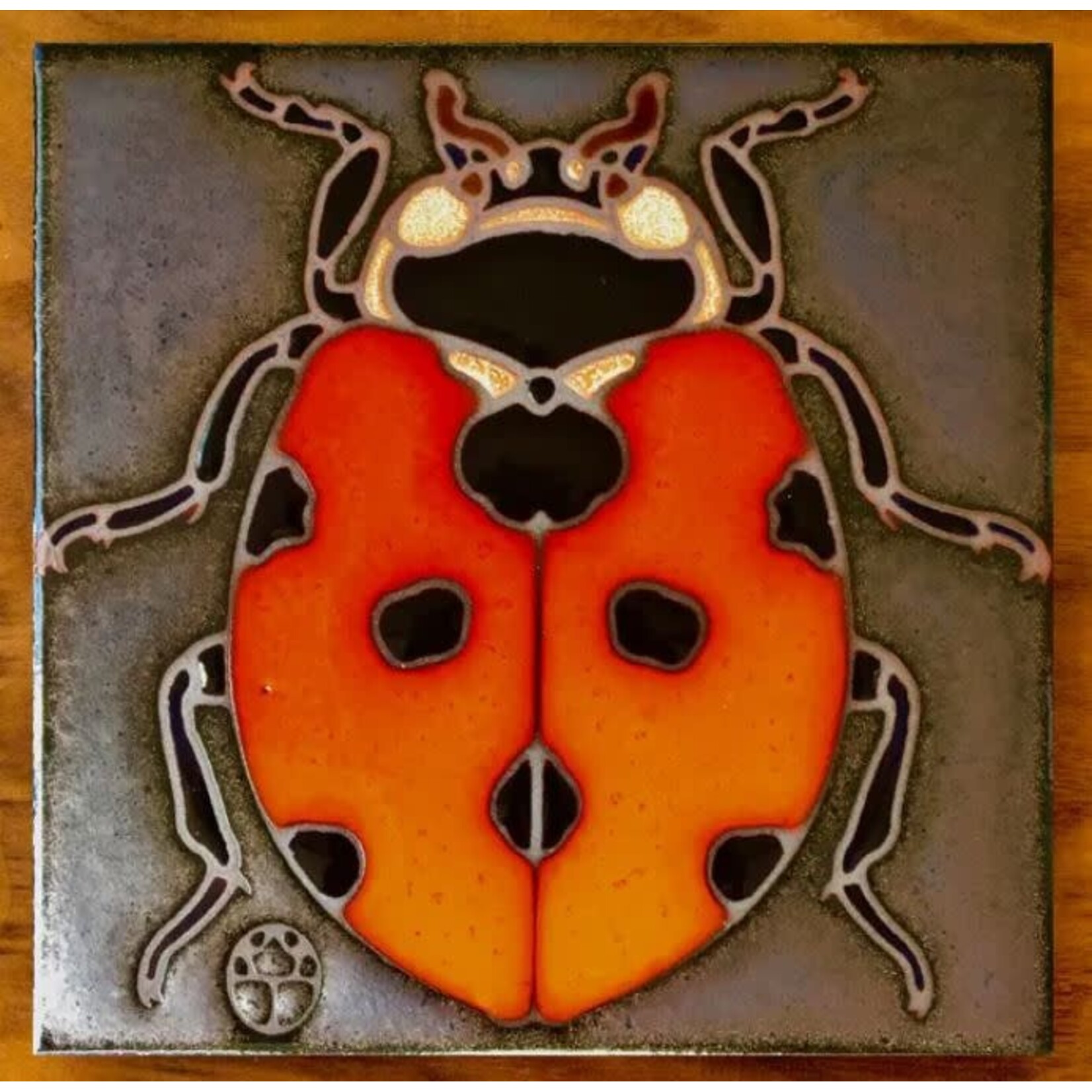 Carly Quinn Designs Art Tile - Wil Taylor - Lady Bug