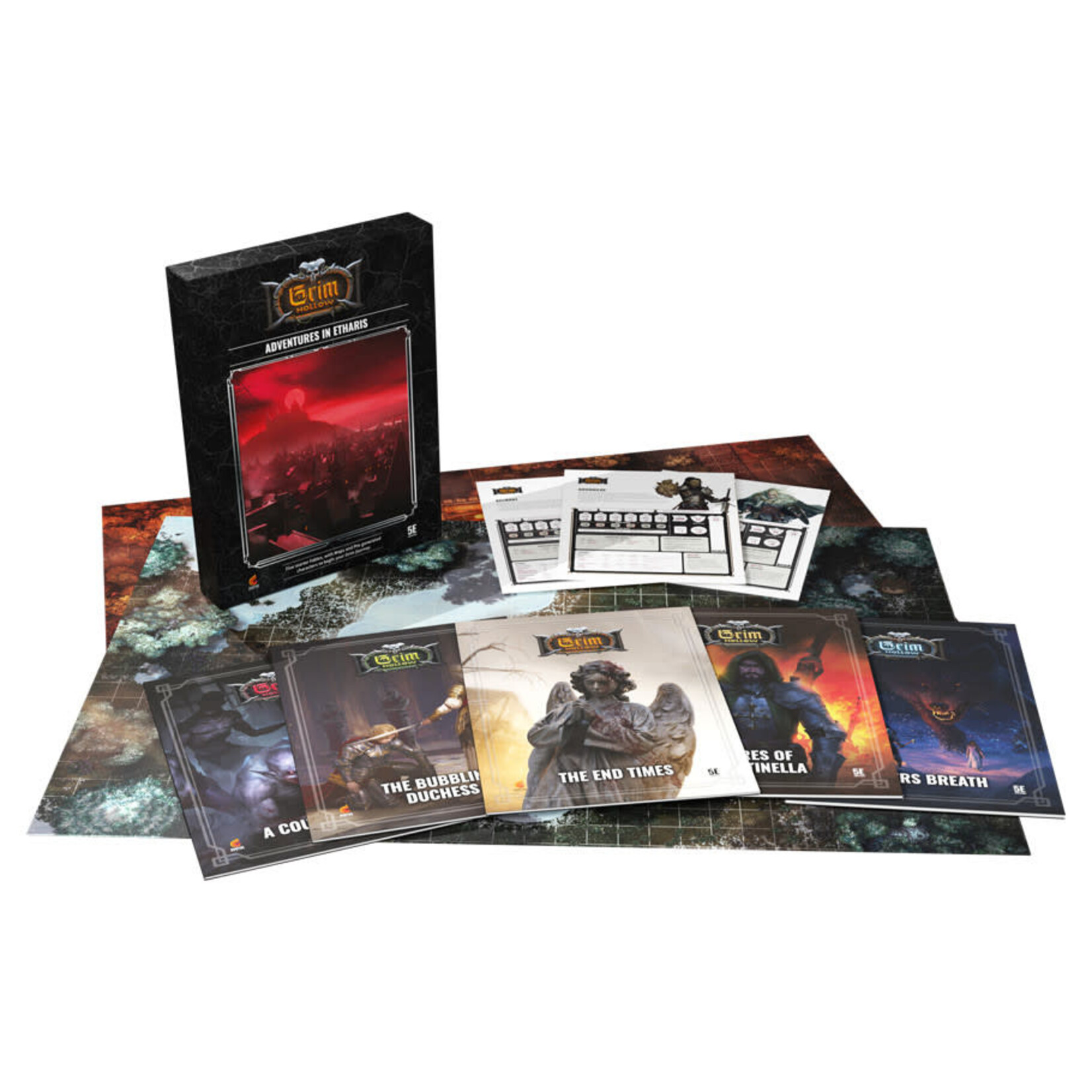 D&D 5E RPG Grim Hollow 2E: Adventures in Etharis Boxed Set