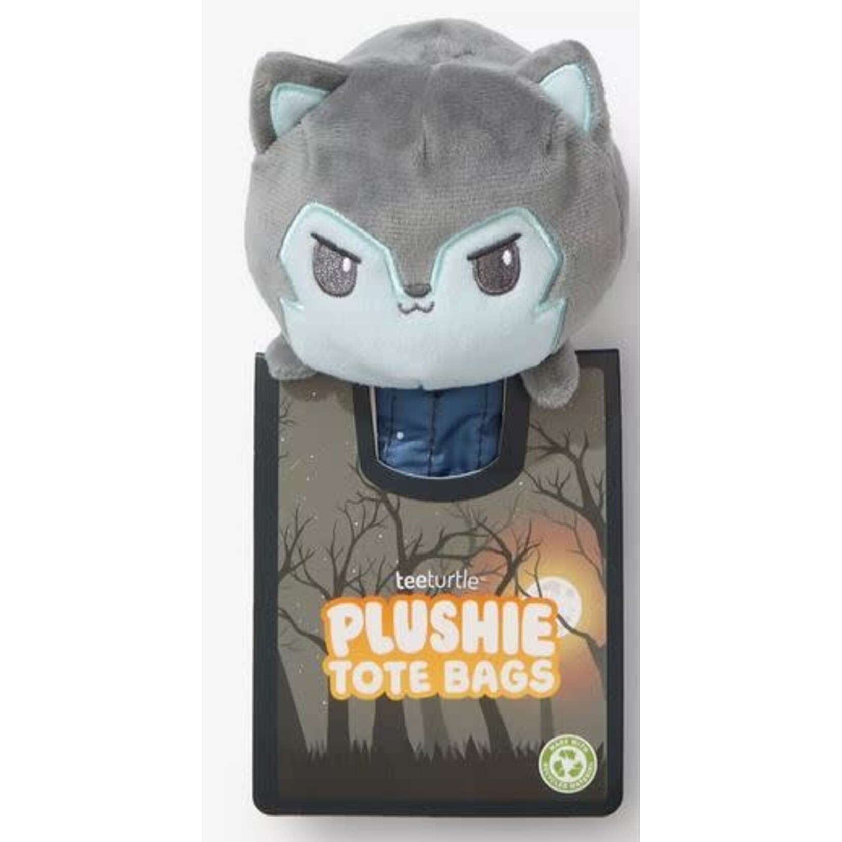 Tote Bag - Light Gray Wolf Plushie