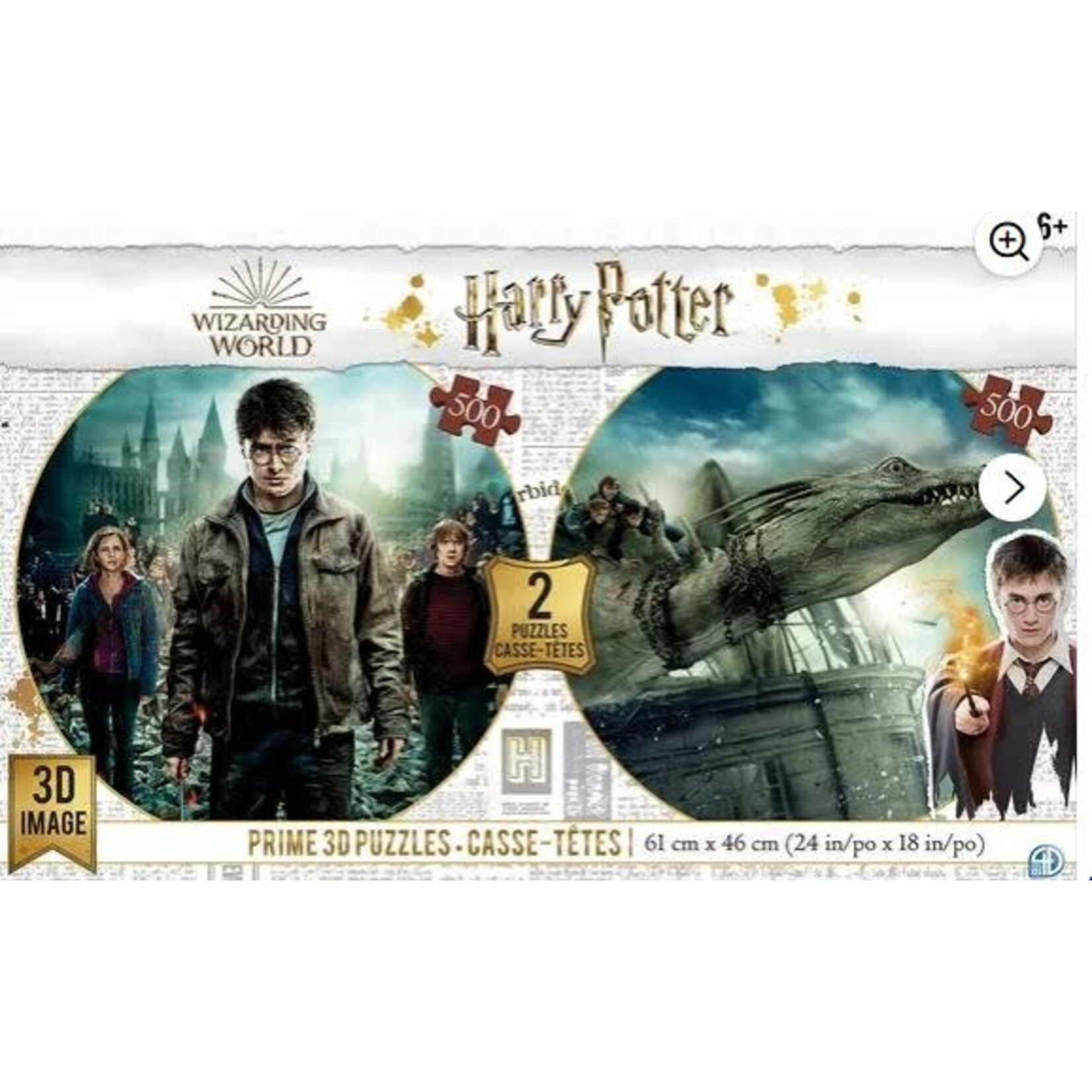 #10643 Harry Potter 3-D Puzzle Dragon Cache Used Game