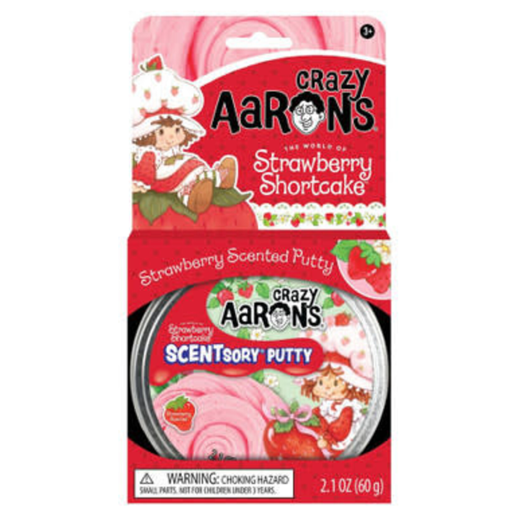 Crazy Aaron's Crazy Aaron's Thinking Putty: Scentsory: Strawberry Shortcake
