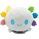 White Rainbow Axolotls Plushie Tote Bag + White (Rainbow Gills)