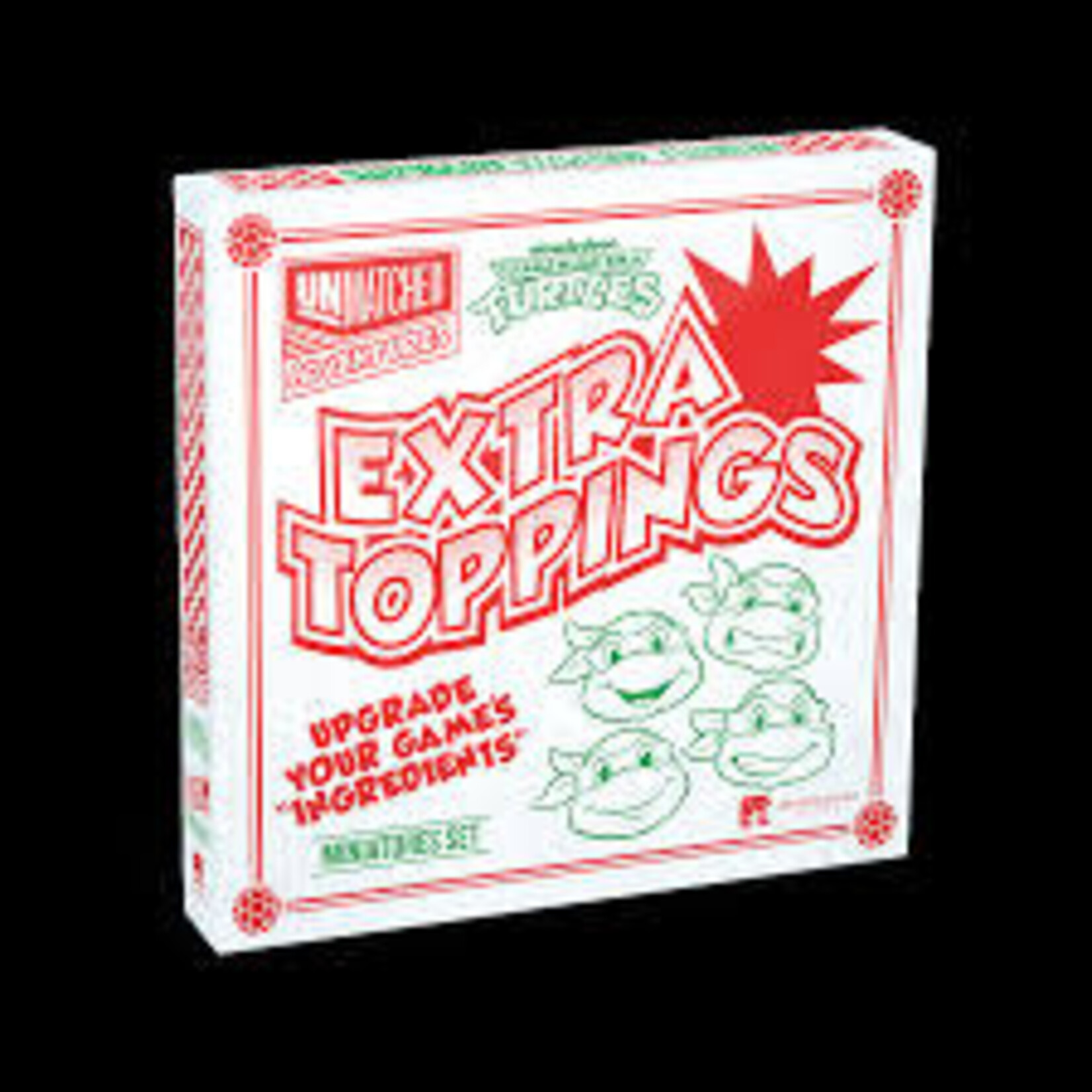 #10365 Unmatched Adventures TMNT Extra Toppings Minitures Dragon Cache Used Game