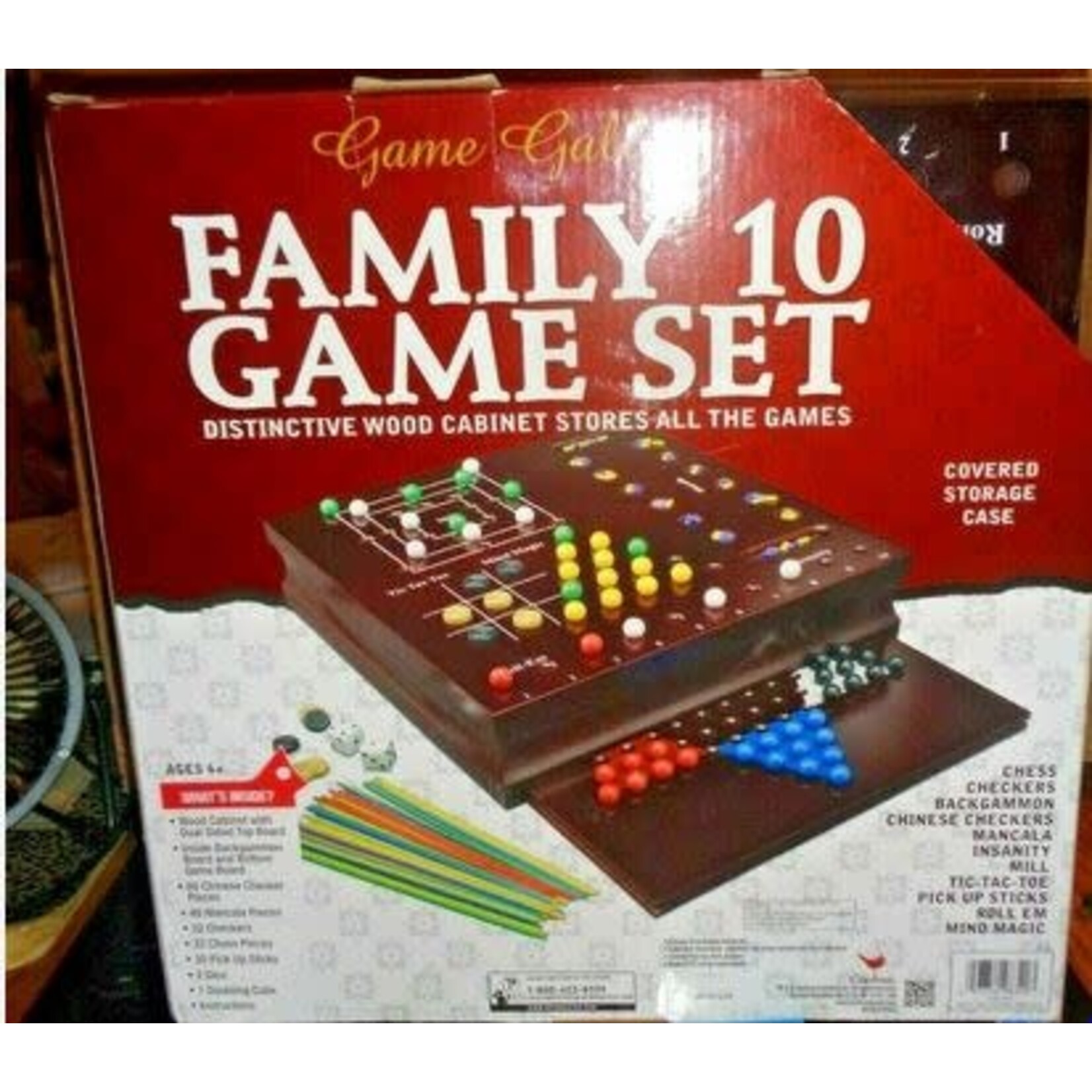#10307 Cardinal Games Classic Wooden Collectors Set Dragon Cache Used Game