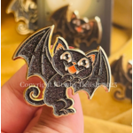 Kitschy Delish Enamel Pin - Cat Bat Takes Flight
