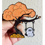 Kitschy Delish Enamel Pin - Ghost on a Swing