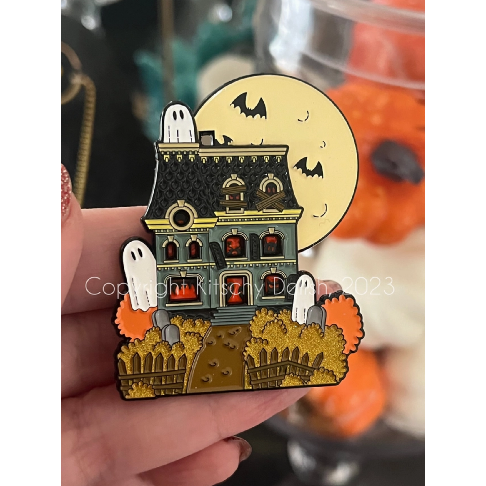 Kitschy Delish Enamel Pin - Haunted House