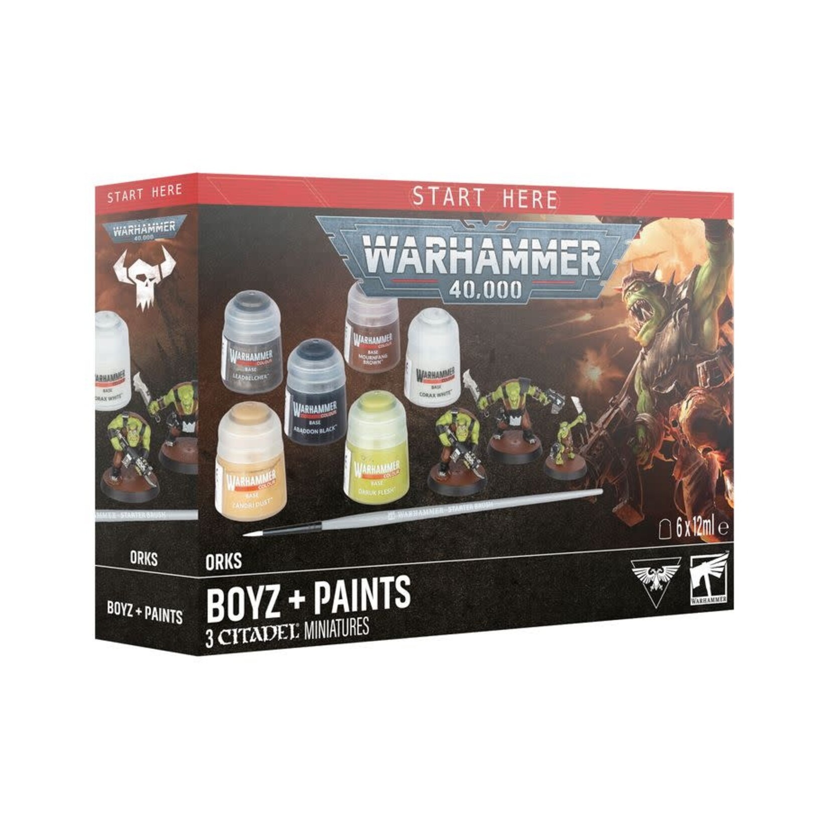 Paint Set: 40K Orks Boyz + Paints (2026)