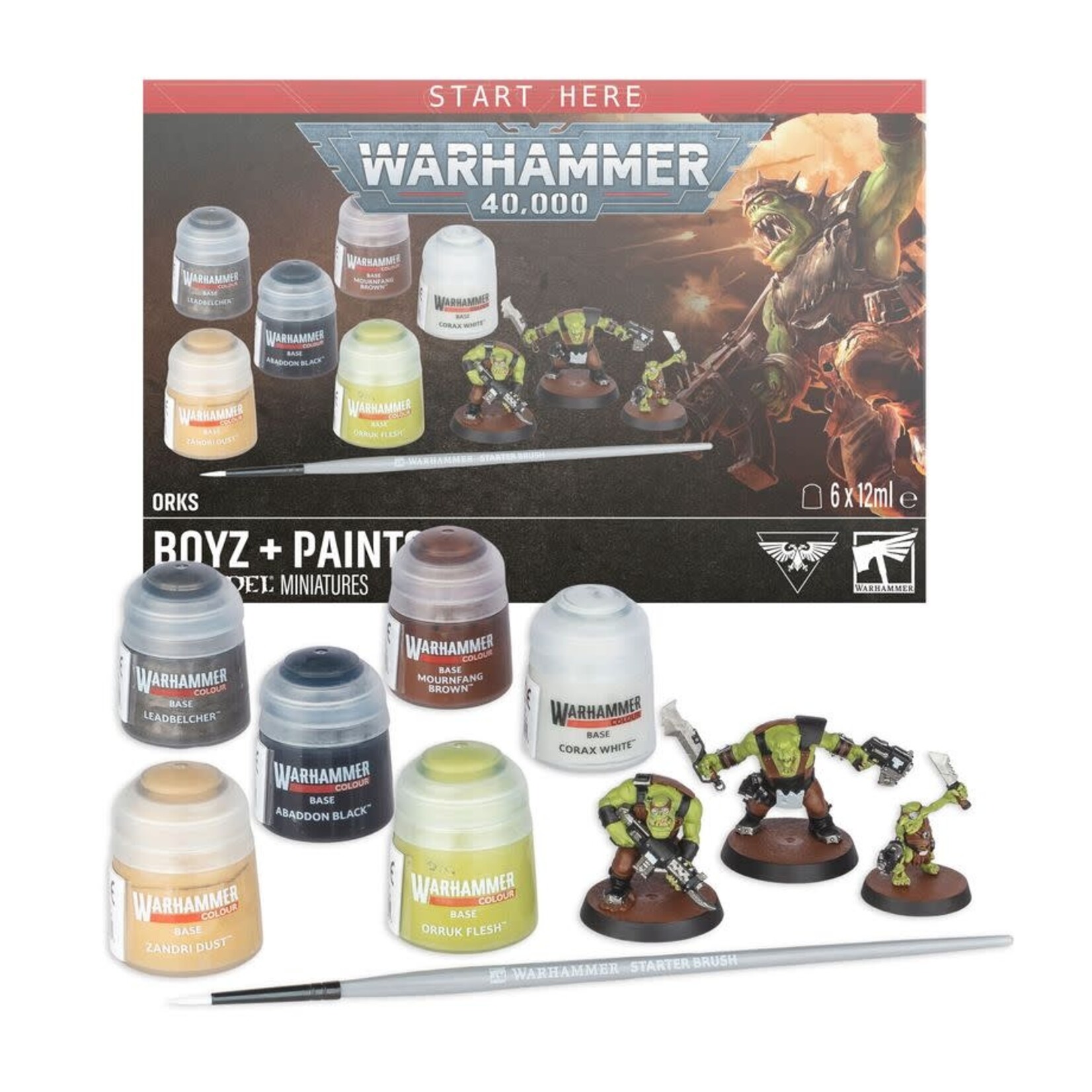 Paint Set: 40K Orks Boyz + Paints (2026)