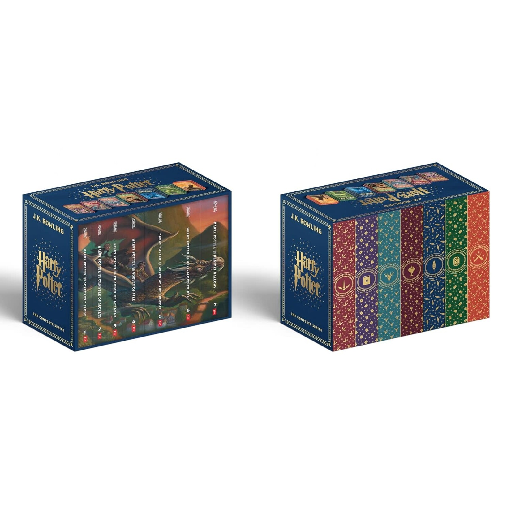 Harry Potter Box Set Books 1-7 (Deluxe Paperback Edition with Stenciled Edges)