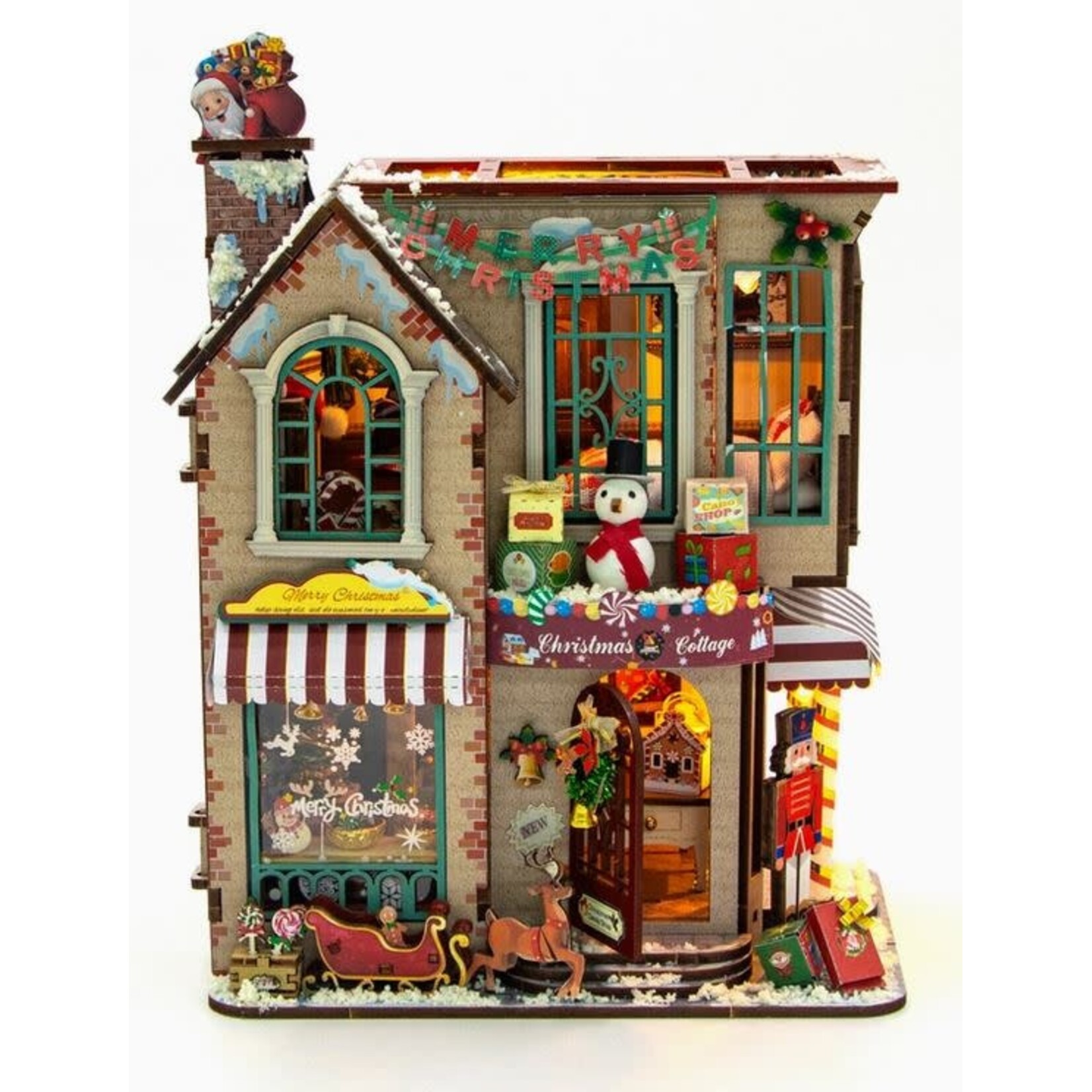 Miniature House Kit - Christmas Cottage
