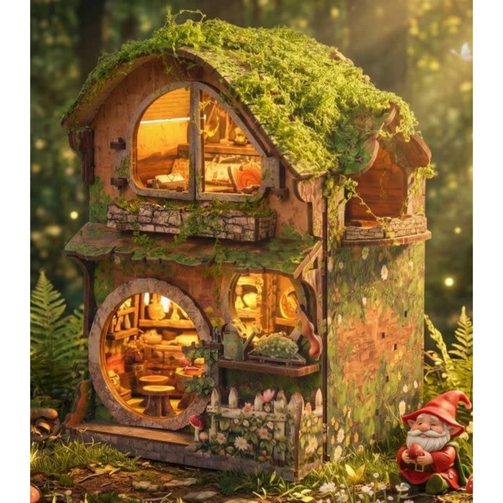 Book Nook Kit - Woodland Daisy Cabin