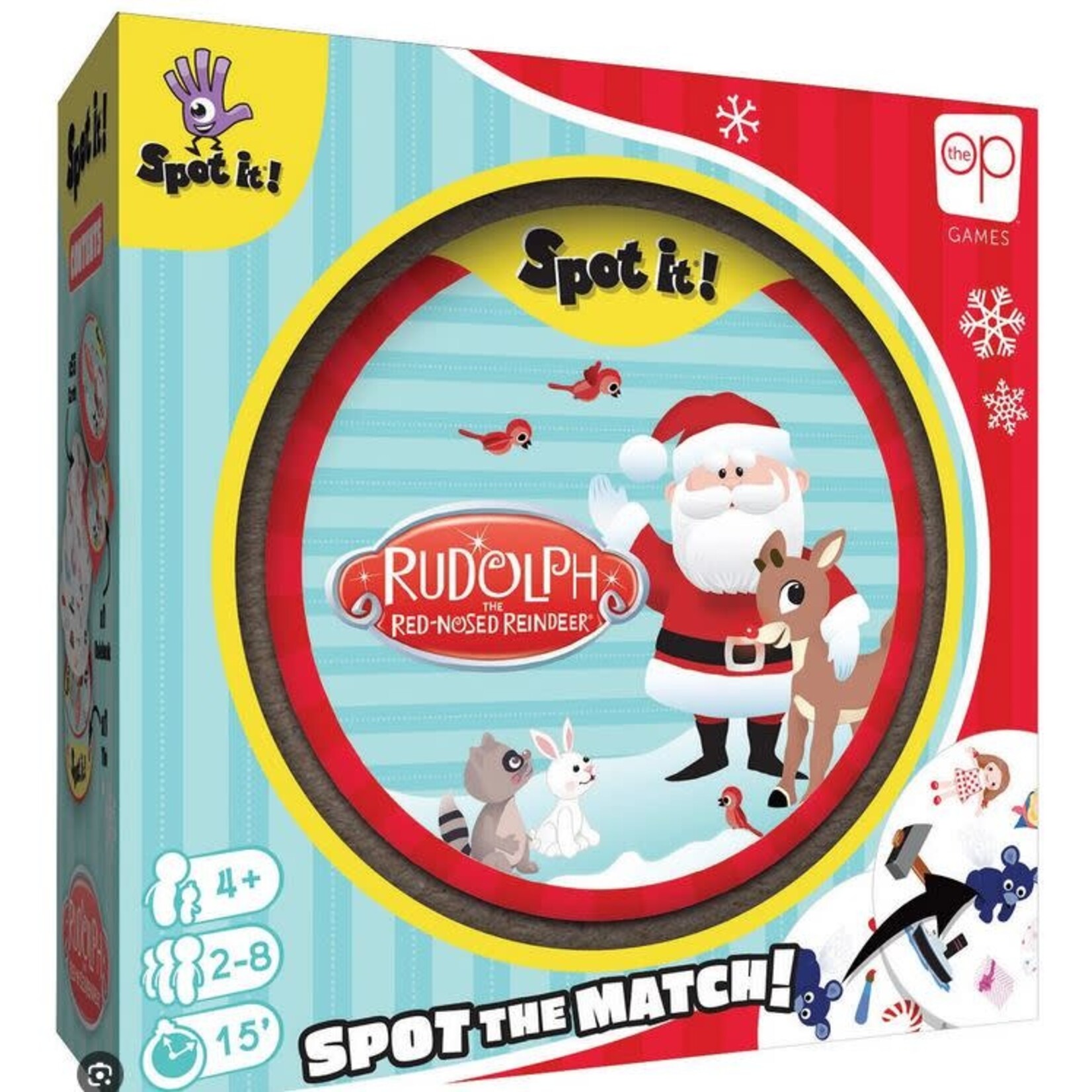 #10180 Spot it! Rudolph the Red-Nosed Reindeer Dragon cache Used Game