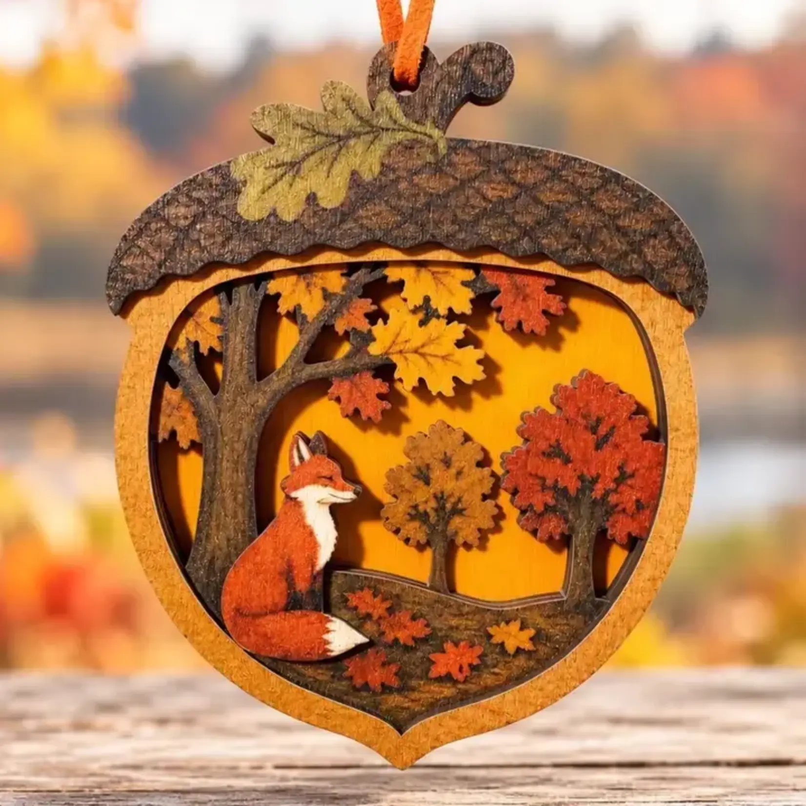 Ornament - Acorn Fox