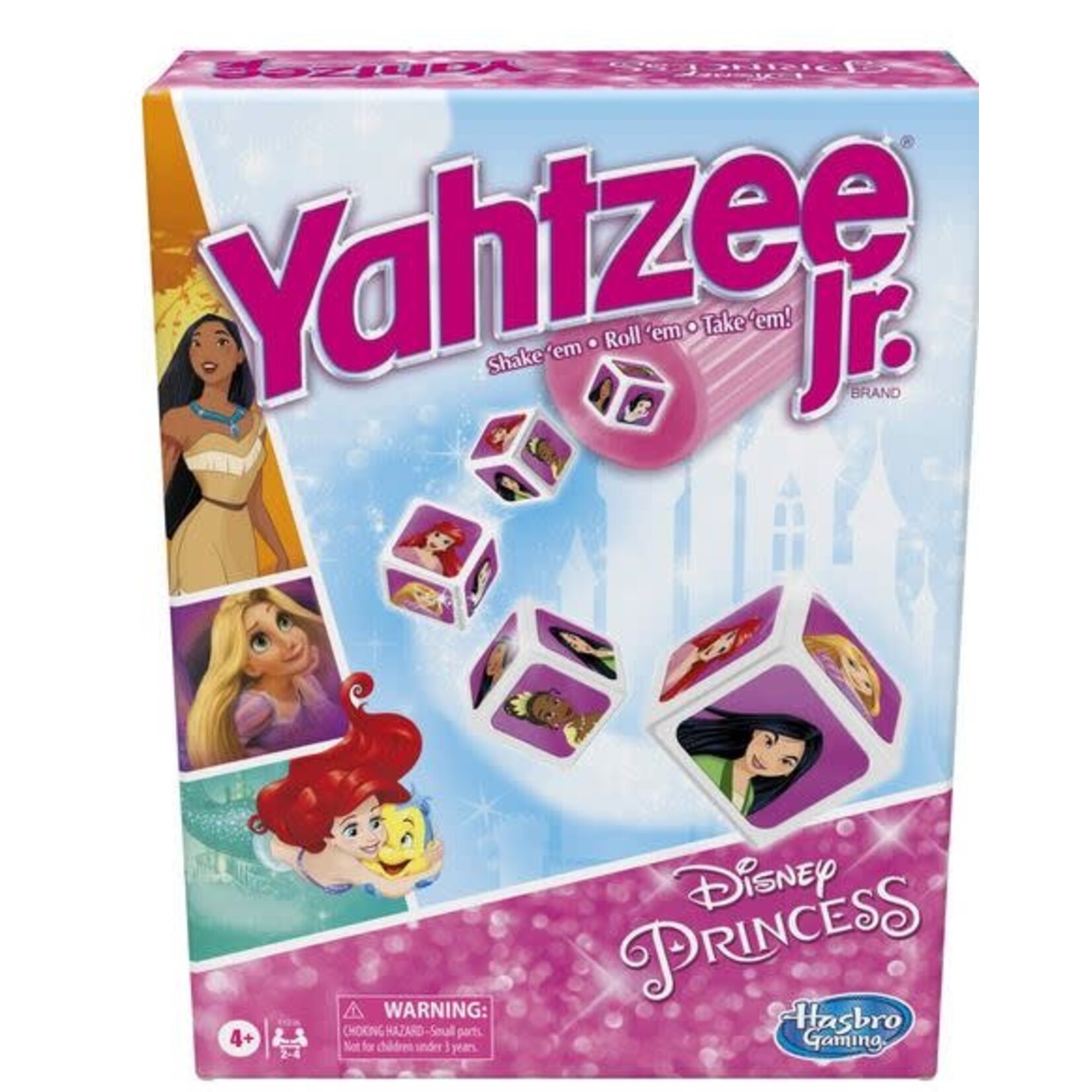 #10167 Yahtzee Jr. Disney Princess Edition Dragon Cache Used Game