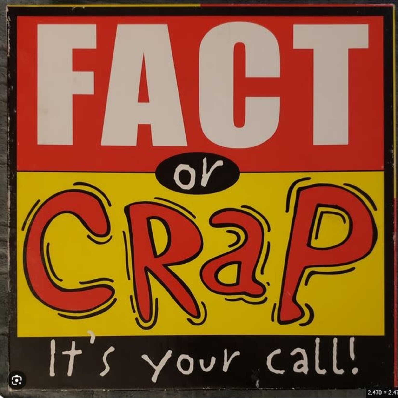 #10156 Fact or Crap Dragon Cache Used Game