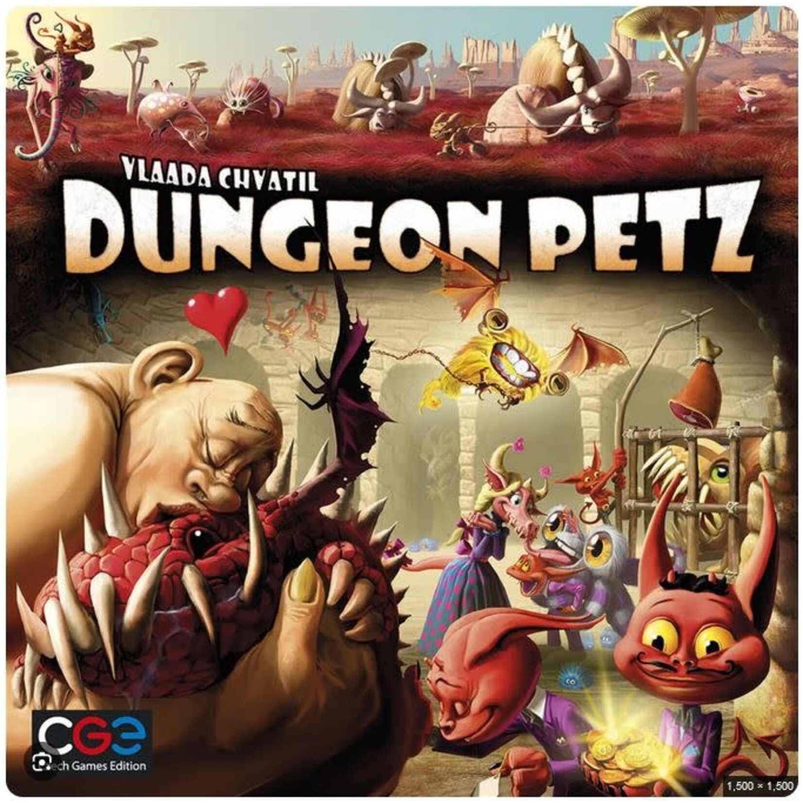 #10132 Dungeon Petz Dragon cache Used Game