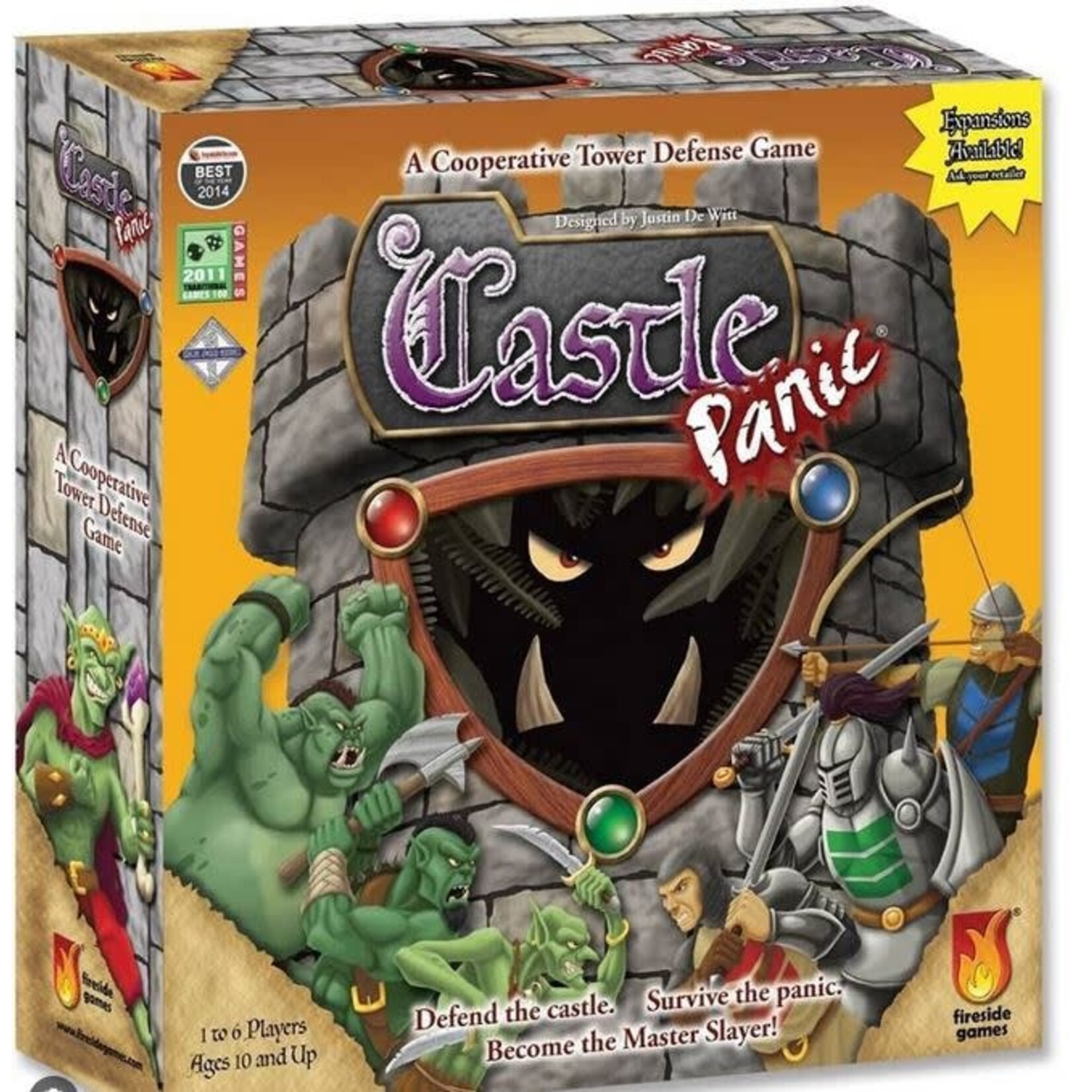 #10126 Castle Panic dragon cache used game
