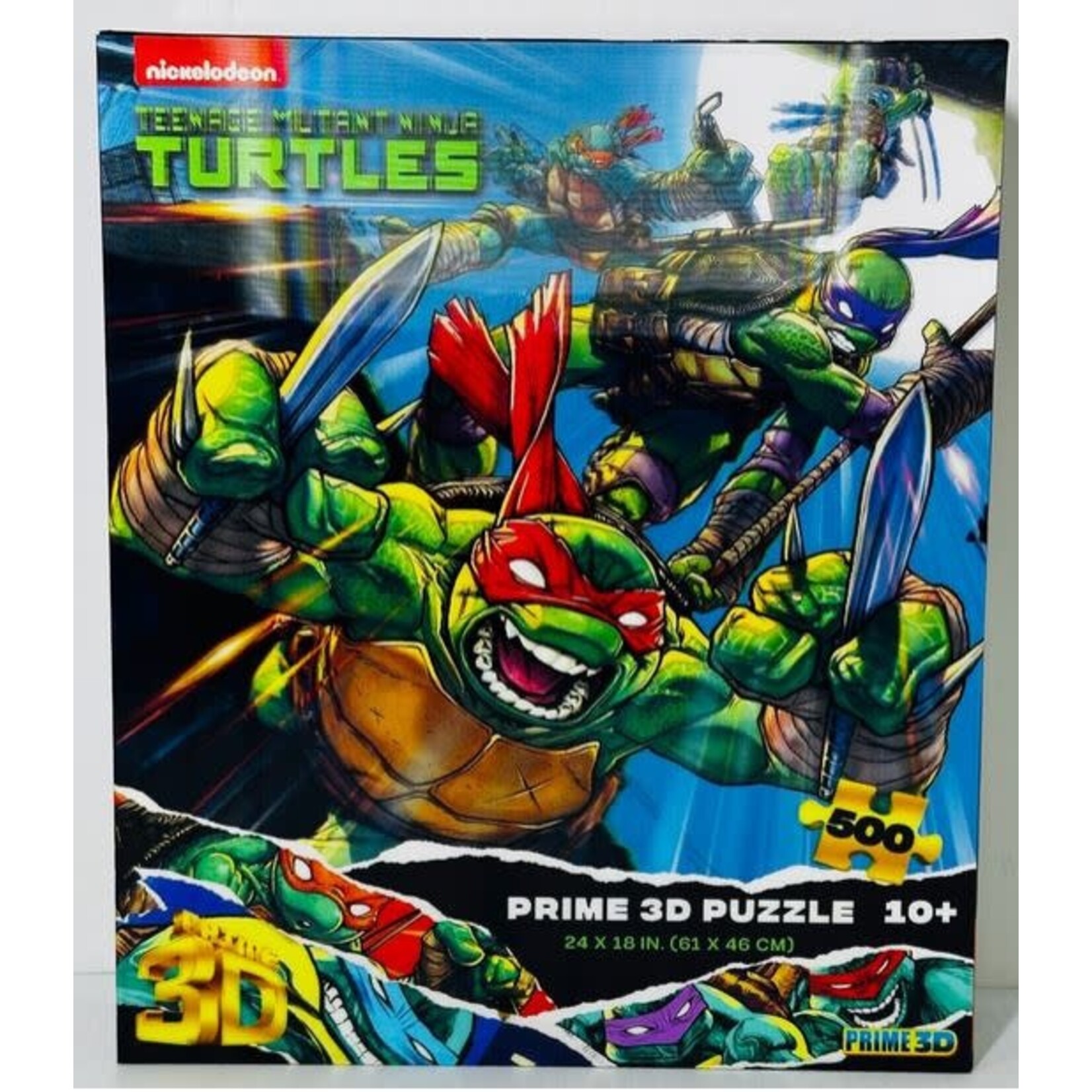 #10096 Teenage Mutant Ninja Turtle Prime 3D Puzzle 500pc Dragon Cache Used Game
