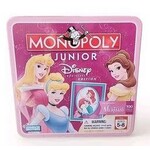 #10095 Disney Monopoly Junior Princess Edition in Collectors Tin Dragon Cache Used Game