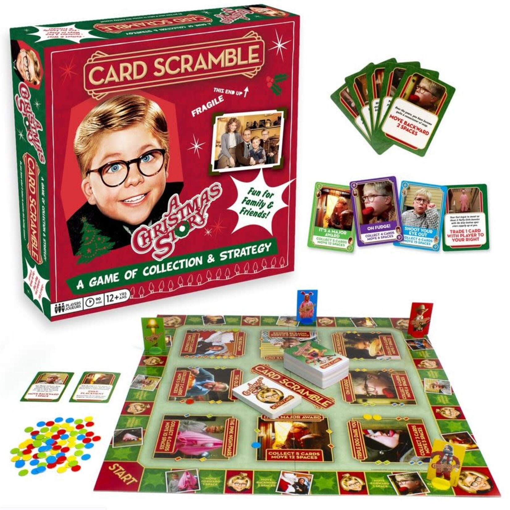 #10094 Card Scramble - A Christmas Story Dragon Cache Used Game