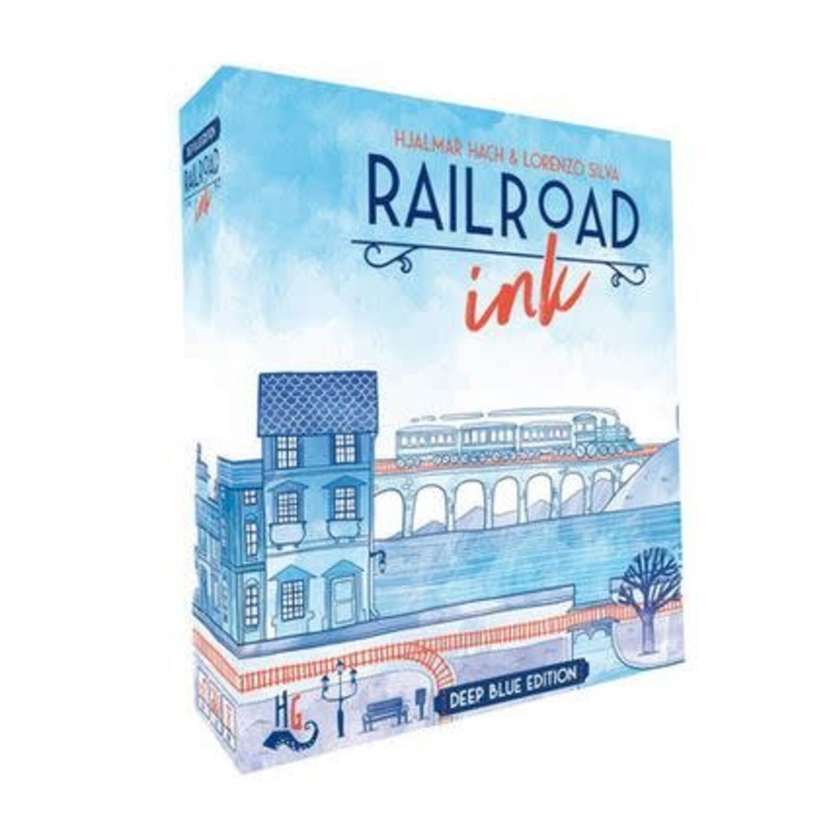 #10092 Railroad Ink: Blue, Green, Plus Expansions Dragon Cache Used Game