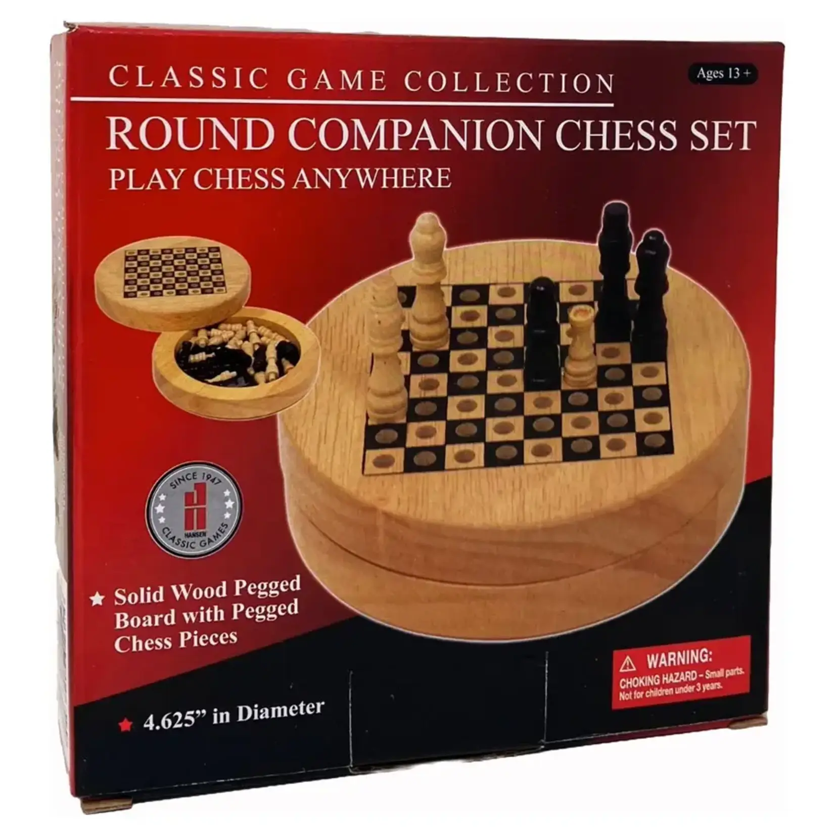 John Hansen Company Chess: Round Companion Set