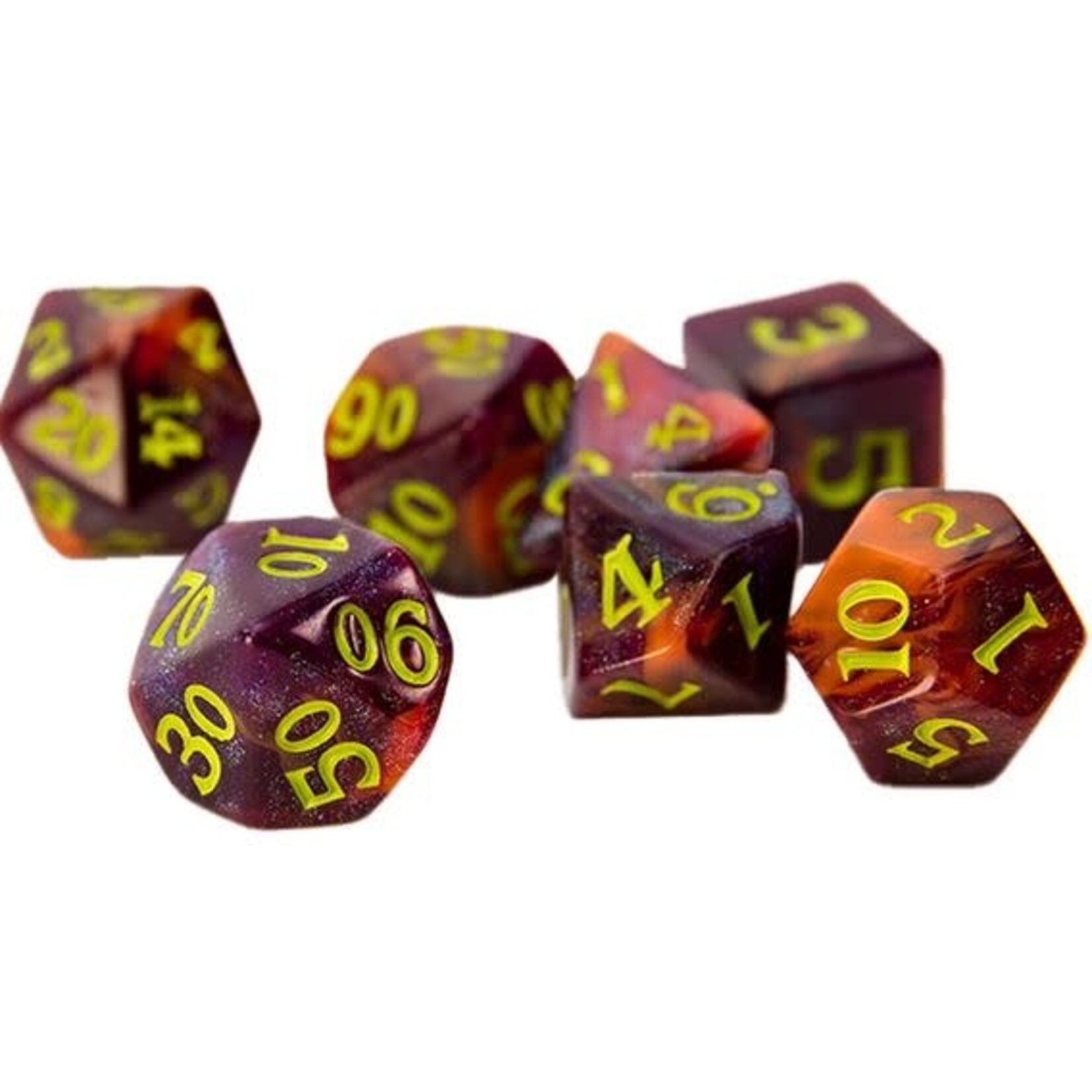 Scented Dice: Pumpkin King 7 Die Polyhedral Dice Set