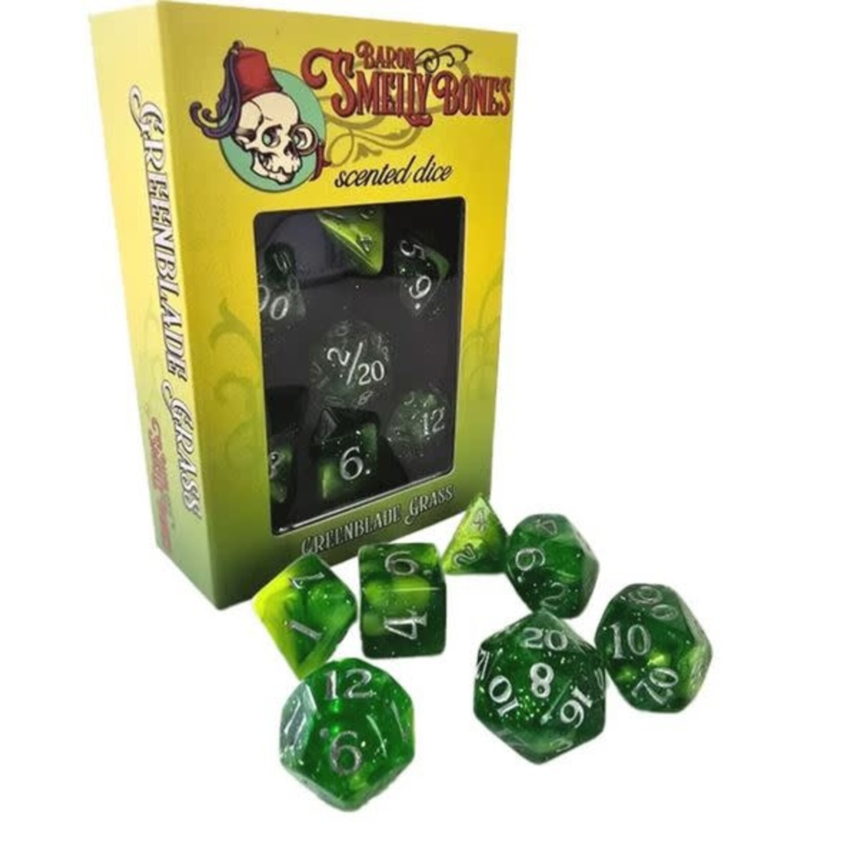 Scented Dice: Greenblade Grass 7 Die Polyhedral Dice Set