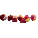 Scented Dice: Fireball Char 7 Die Polyhedral Dice Set